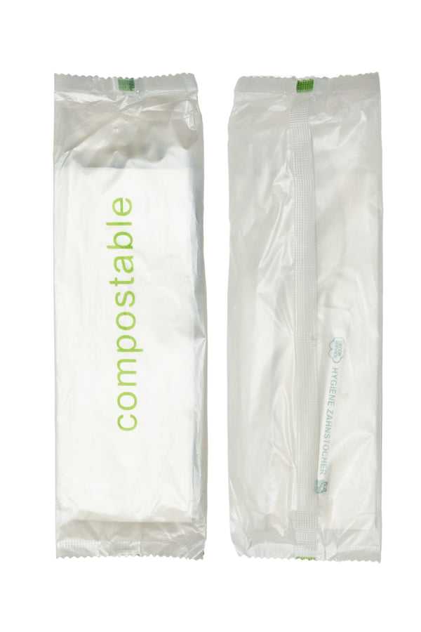 BIO Bestecksets aus CPLA, wiederverwendbar, weiß, ca. 17cm, 50 Sets