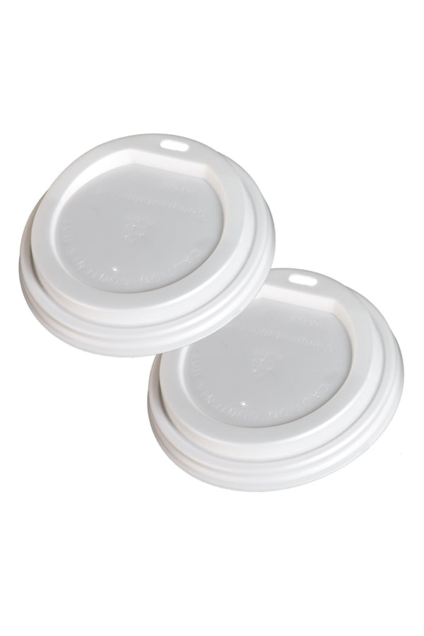 BIO Deckel für 250-300ml Becher, CPLA, Ø9cm, 50 Stk.