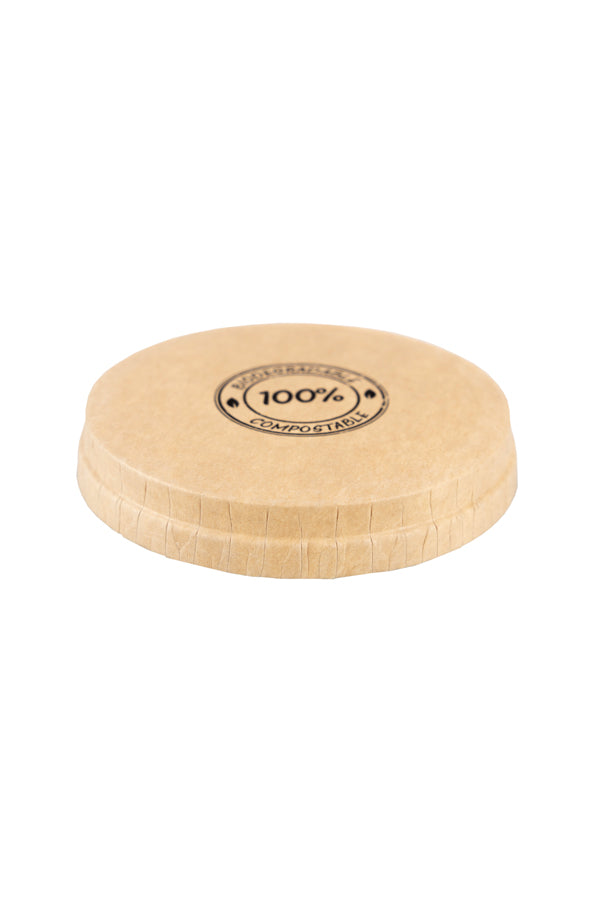 BIO Deckel für 30ml Becher, aus Karton, Ø4.4cm, 50 Stk.
