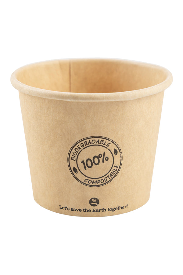 BIO Dressingbecher. aus Karton, 80ml, Ø6.2cm, 50 Stk
