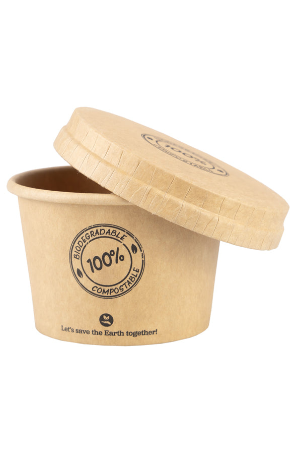 BIO Dressingbecher. aus Karton, 80ml, Ø6.2cm, 50 Stk