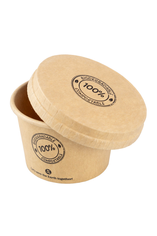 BIO Dressingbecher aus Karton, 60ml, Ø6.2cm, 50 Stk.