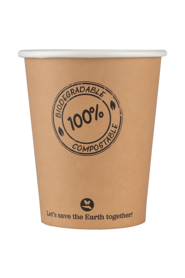 BIO Kartonbecher, 200ml, Ø8cm, 50 Stk.