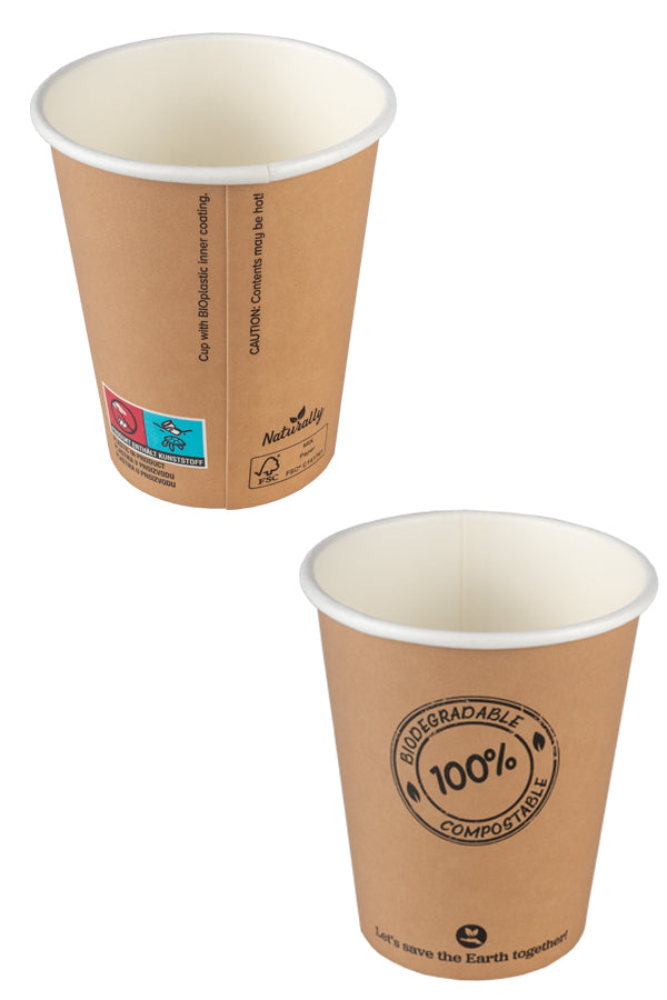 BIO Kartonbecher, 200ml, Ø8cm, 50 Stk.