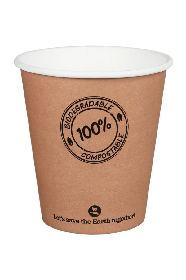 BIO Kartonbecher, 250ml, Ø9cm, 50 Stk.