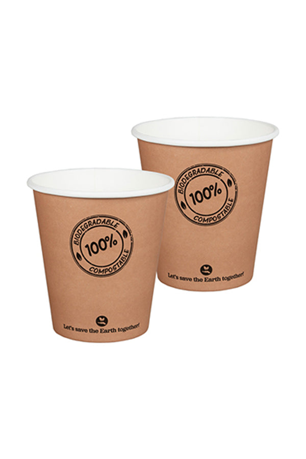 BIO Kartonbecher, 250ml, Ø9cm, 50 Stk.