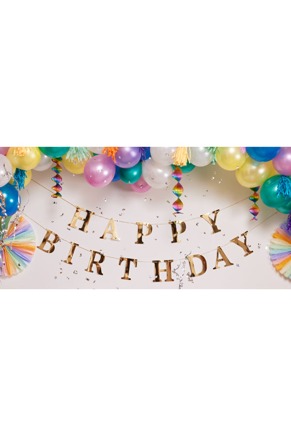 Buchstaben-Girlande "Happy Birthday", gold, 5m, 1 Stk_3