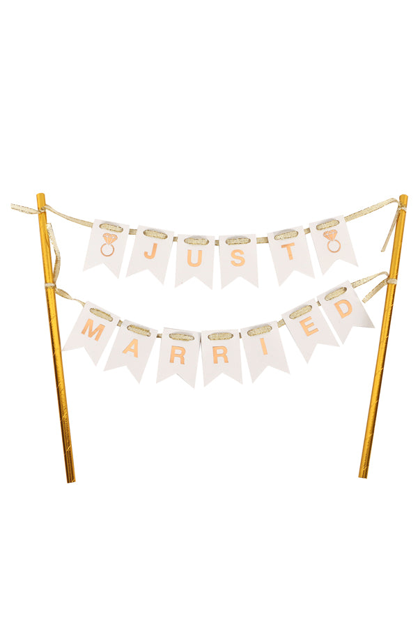 Cake Topper "Just Married", ca 28cm, 1 Stk