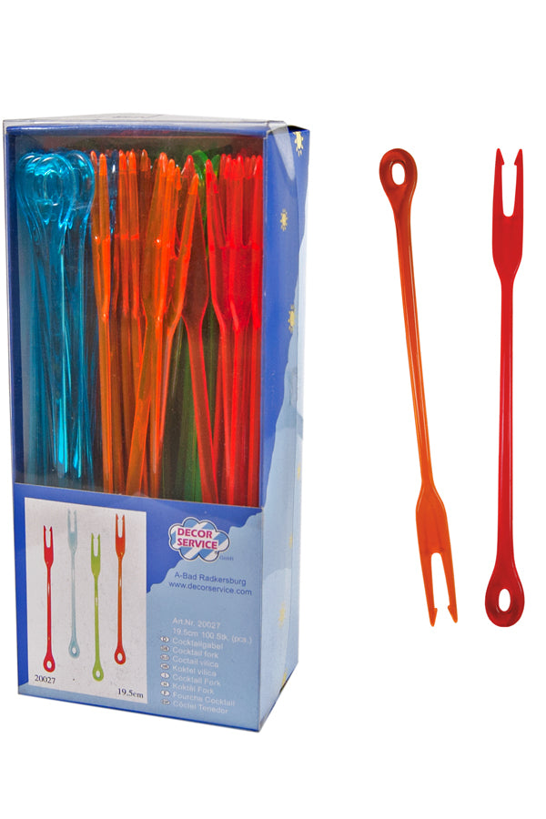 Cocktailgabel, bunt, 19.5cm, 100 Stk.