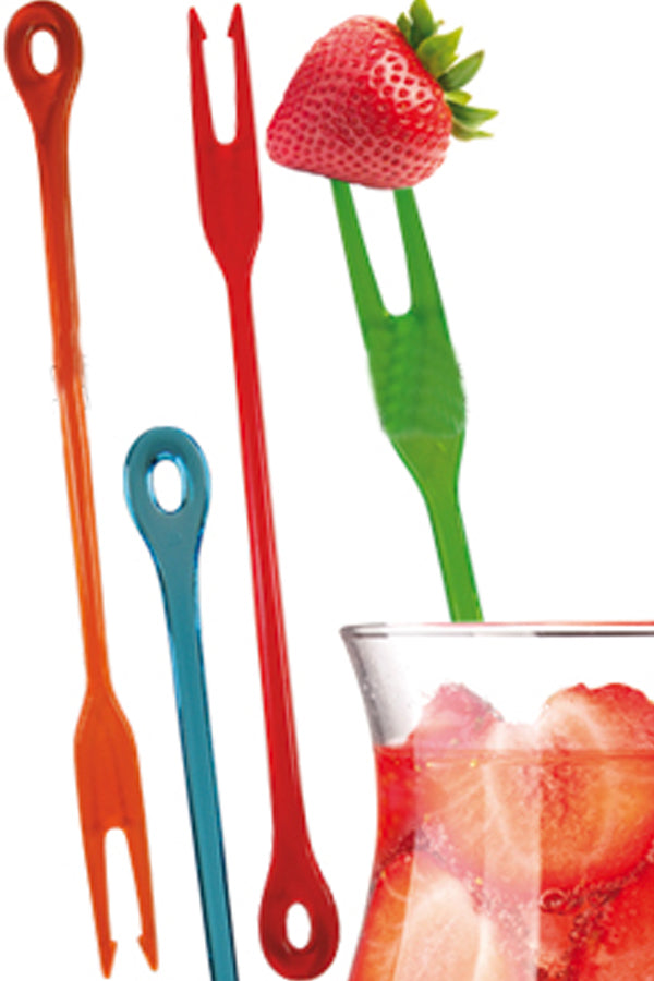 Cocktailgabel, bunt, 19.5cm, 100 Stk.