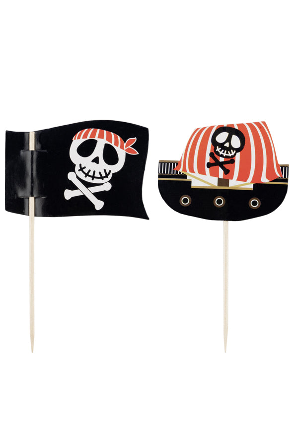 Deko-Picker "Pirat", 10cm, 100 Stk