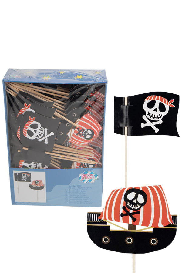 Deko-Picker "Pirat", 10cm, 100 Stk_4