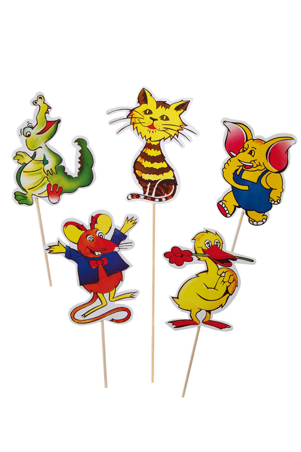 Deko-Picker "Tiere-Mix", 20cm, 100 Stk