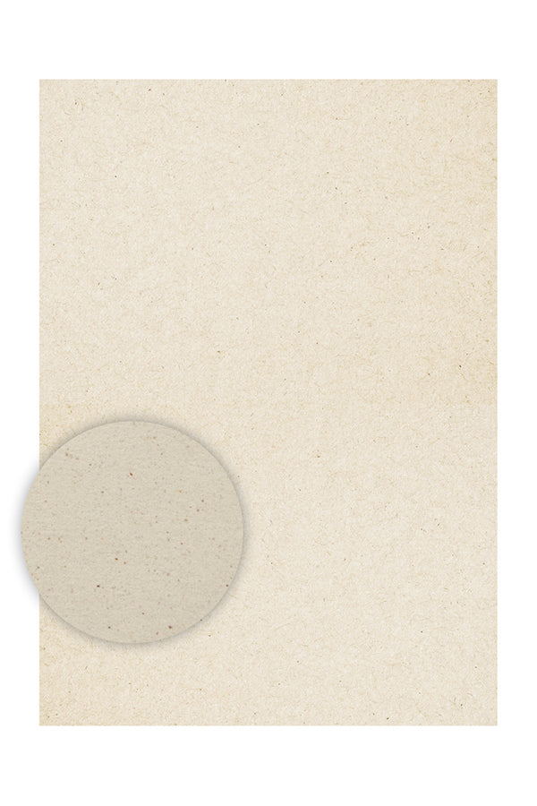 Einlegeblätter "Algenpapier" A4, elfenbein, 90g, 50 Stk