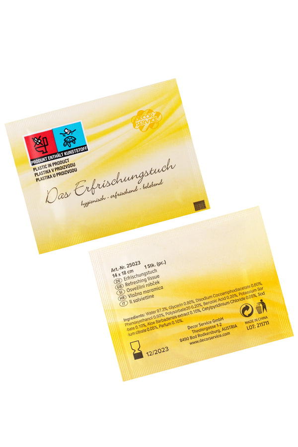 Erfrischungstücher, 14x18cm, 250 Stk.