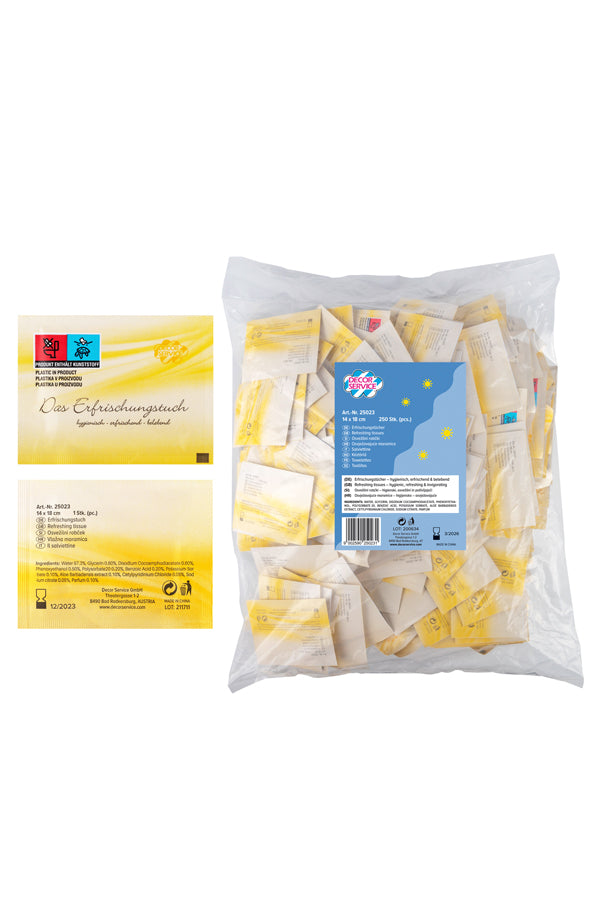 Erfrischungstücher, 14x18cm, 250 Stk.