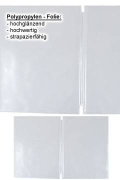 Ersatzfolien (PP) transparent, doppelseitig, A4, 10 Stk.