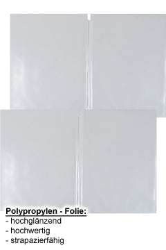 Ersatzfolien (PP) transparent, doppelseitig, A5, 10 Stk.