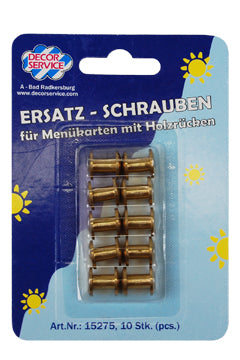 Ersatzschrauben für Speisekarten, Ø10mm, 10 Stk.
