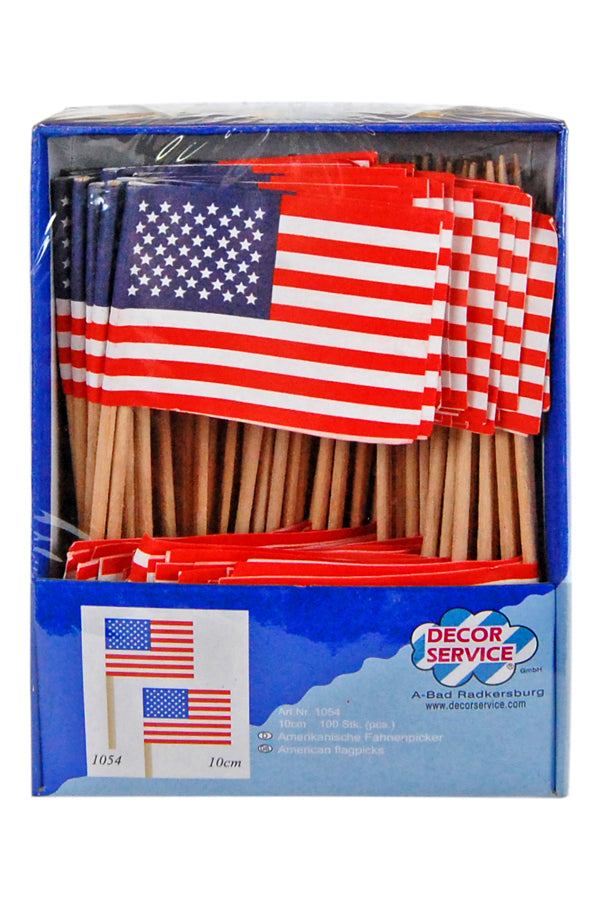 Fahnenpicker "Amerika", 10cm, 100 Stk_1