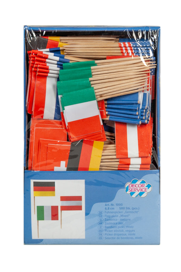 Fahnenpicker "Gemischt", 68cm, 500 Stk_2