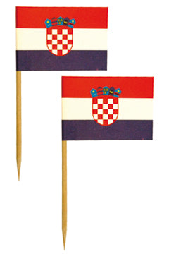 Fahnenpicker "Kroatien" 68cm, 500 Stk