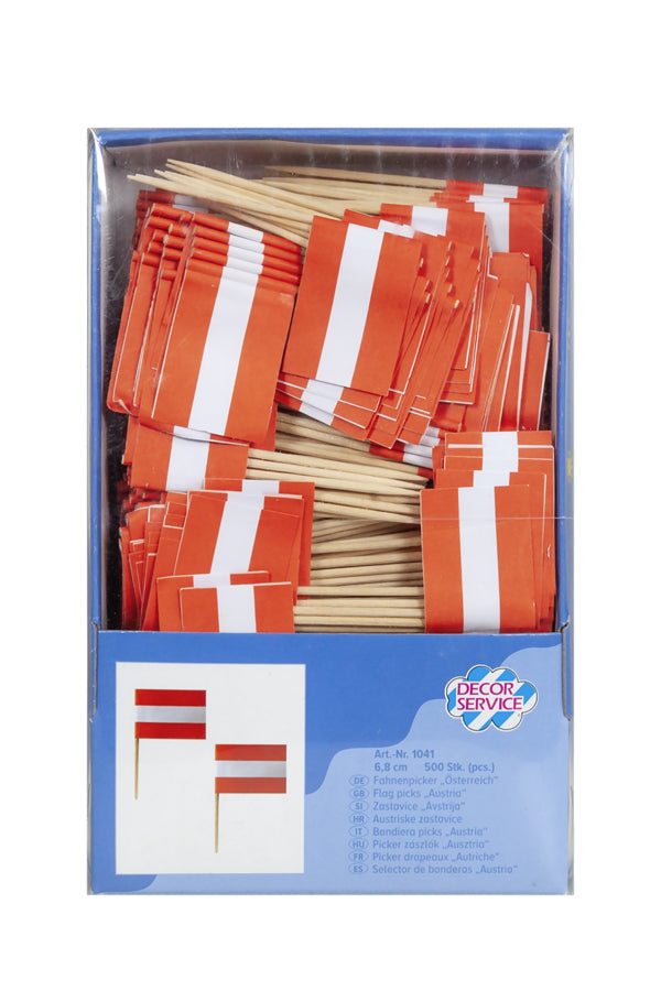 Fahnenpicker "Österreich", 68cm, 500 Stk_1