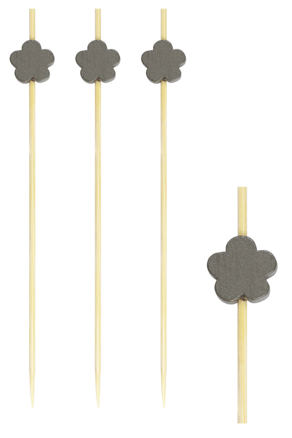 Fingerfood Spieße "Blume", aus Bambus, 12cm, 200 Stk