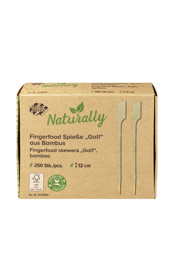 Fingerfood Spieße "Golf" aus Bambus, 12cm, 250 Stk_1