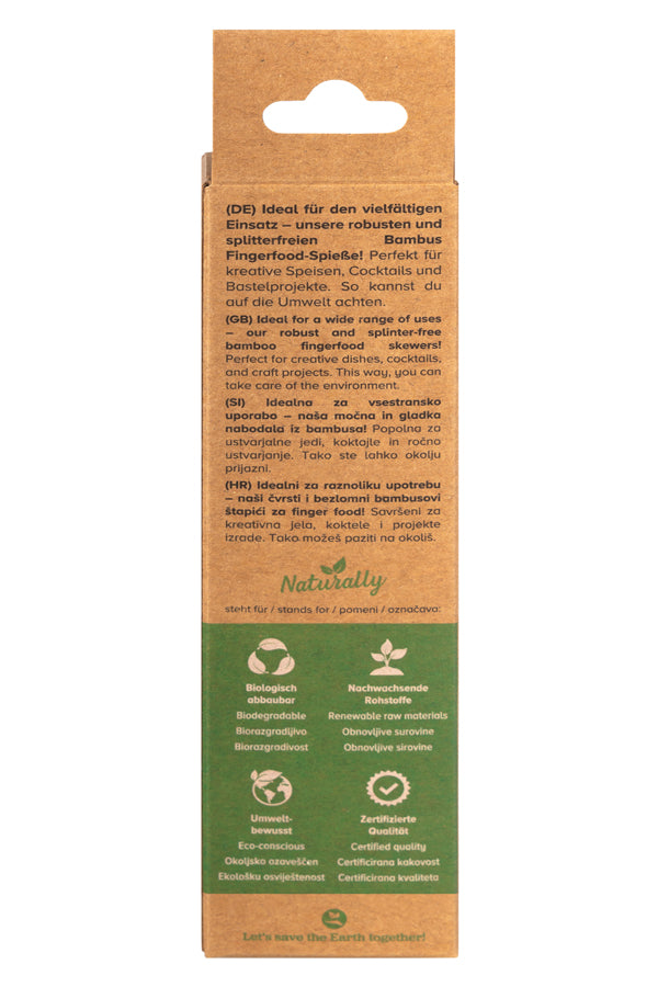 Fingerfood Spieße "Golf" aus Bambus, 15cm, 40 Stk_2