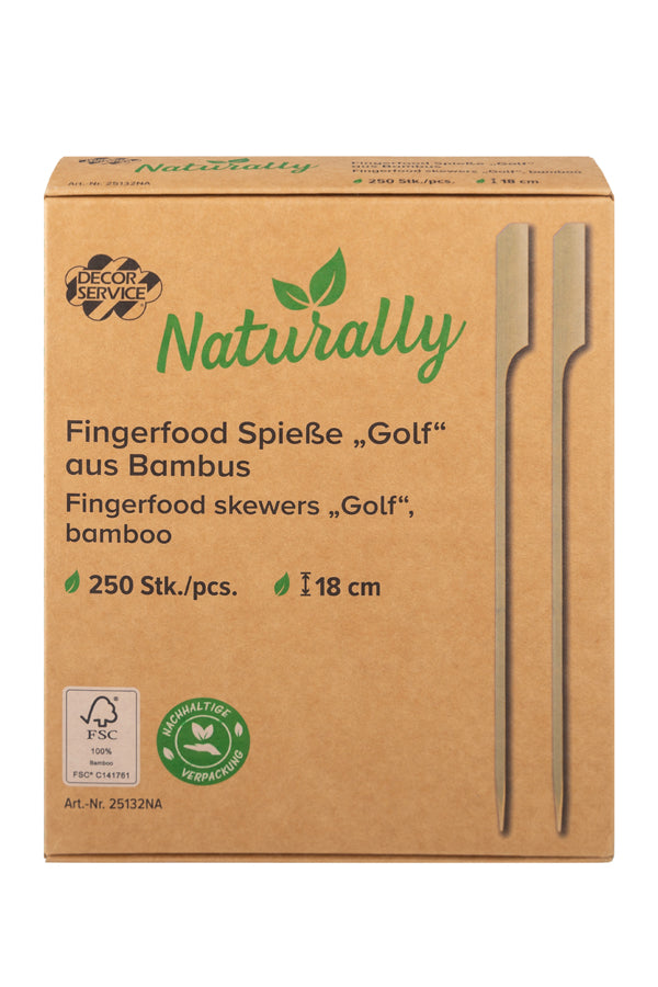 Fingerfood Spieße "Golf" aus Bambus, 18cm, 250 Stk_1