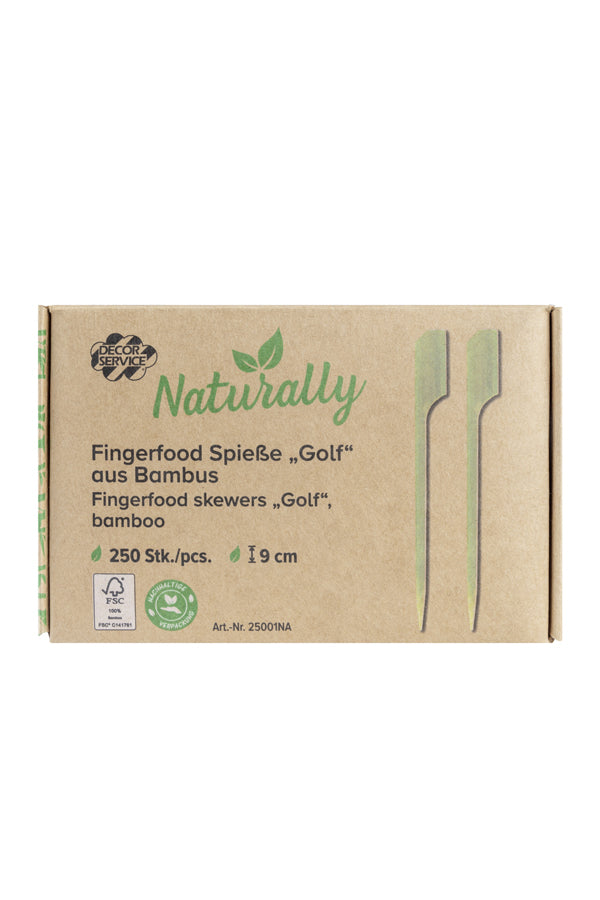 Fingerfood Spieße "Golf", aus Bambus, 9cm, 250 Stk_1