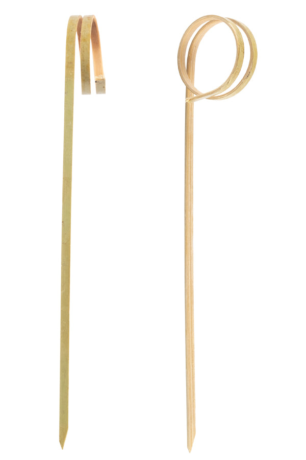 Fingerfood Spieße "Looping" aus Bambus, 11cm, 200 Stk