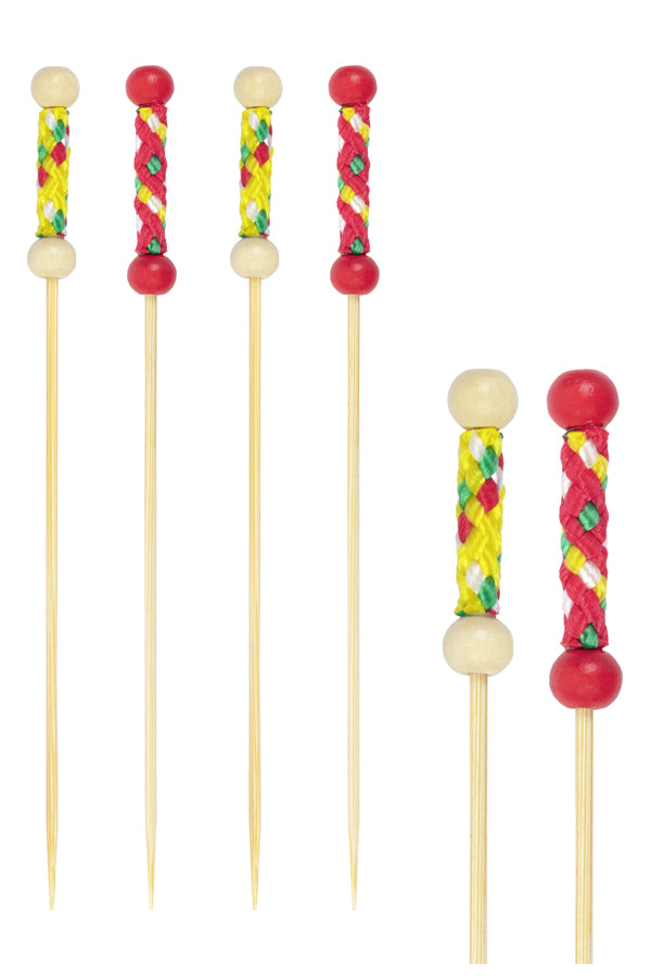 Fingerfood Spieße "String" aus Bambus, 12cm, 200 Stk