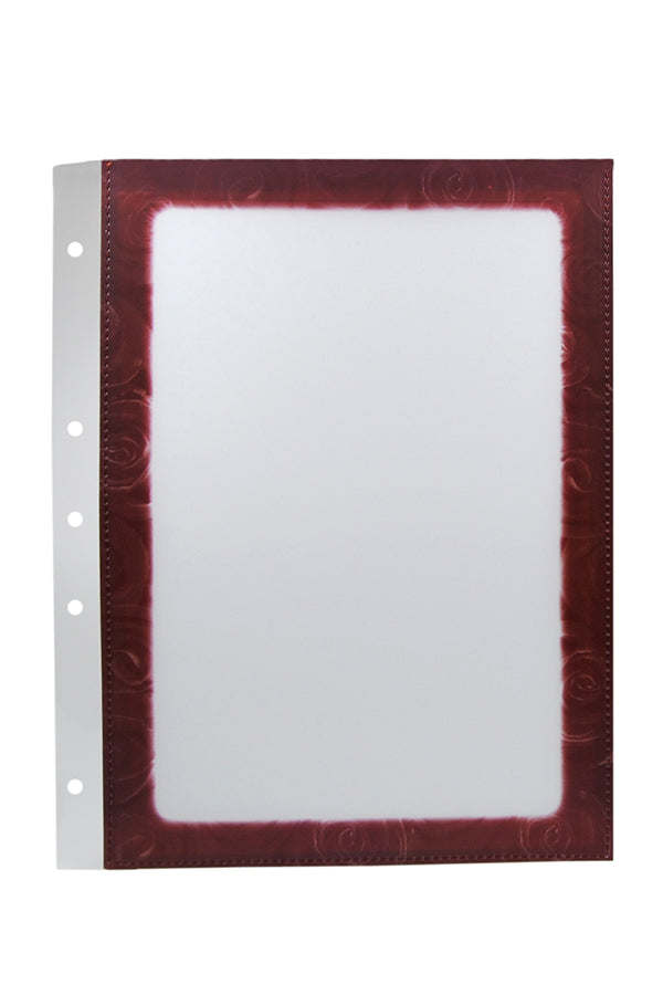 Folienblätter, weinrot, A5, 10 Stk.