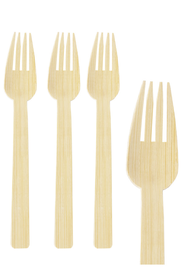 Gabeln aus Bambus, 17cm, 100 Stk.