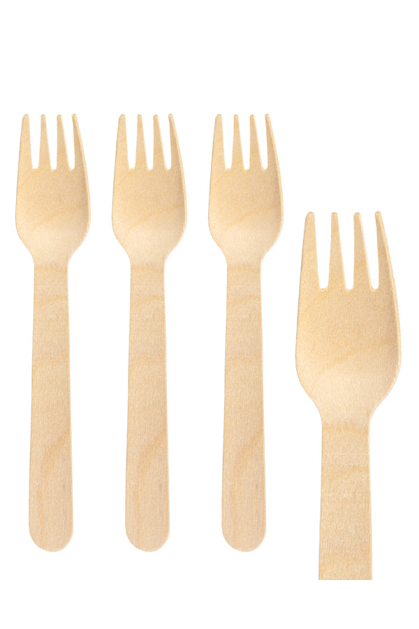 Gabeln aus Holz, 16cm, 20 Stk