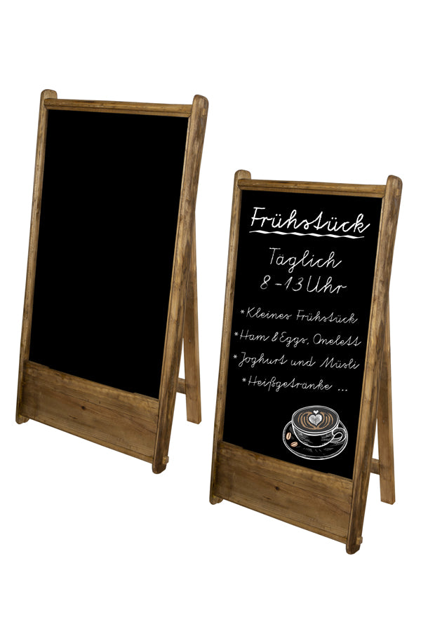 Gehweg-Kreidetafel "Vintage", einseitig, 62x120cm, 1 Stk