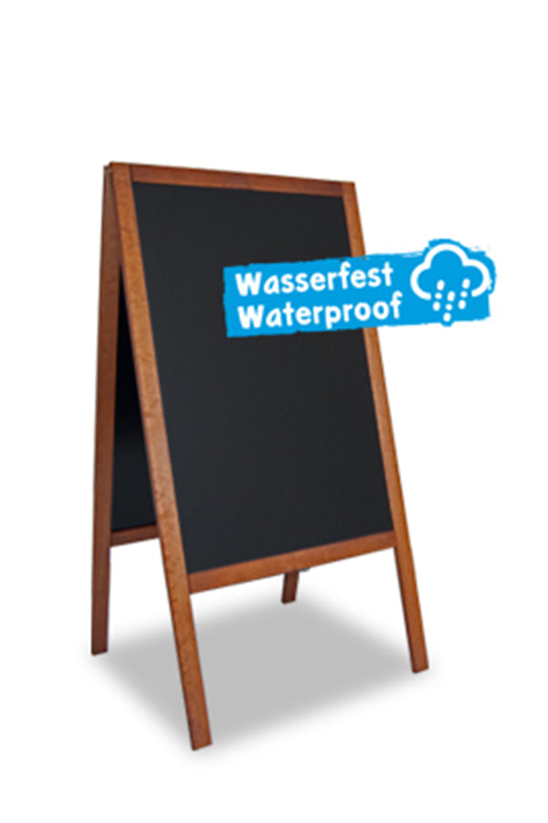 Gehweg-Kreidetafel, dunkelbraun, wasserfest, 61x118cm, 1 Stk.