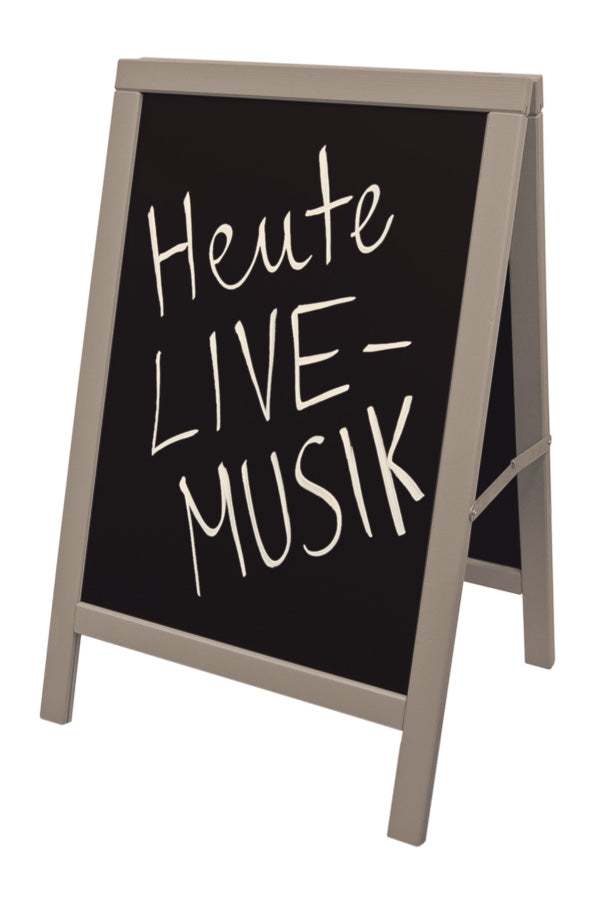 Gehweg-Kreidetafel, grau, 54x85cm, 1 Stk.