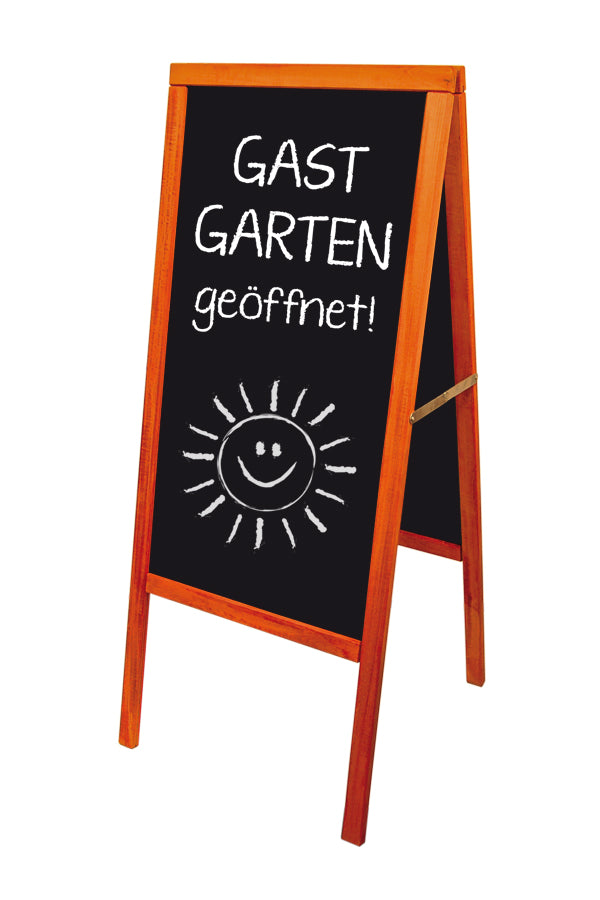 Gehweg-Kreidetafel, mahagoni, 56x134cm, 1 Stk.