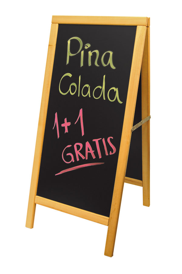 Gehweg-Kreidetafel, natur, 50x110cm, 1 Stk.