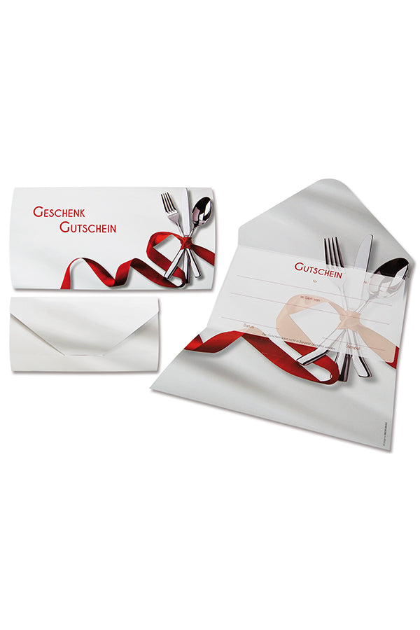 Geschenkgutschein "Gastro", 19x285cm, 25 Stk
