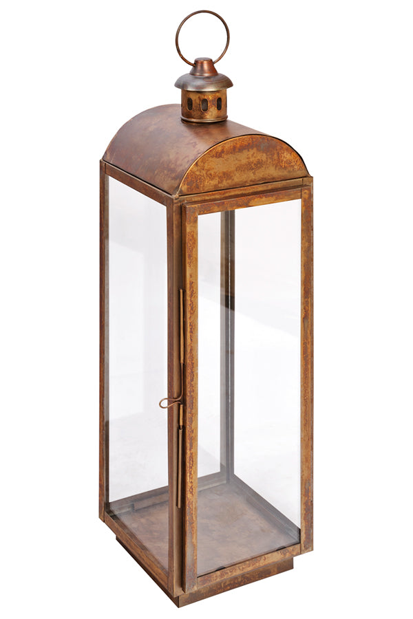 Laterne "Antike", aus Metall/Glas, gold, 55cm, 1 Stk