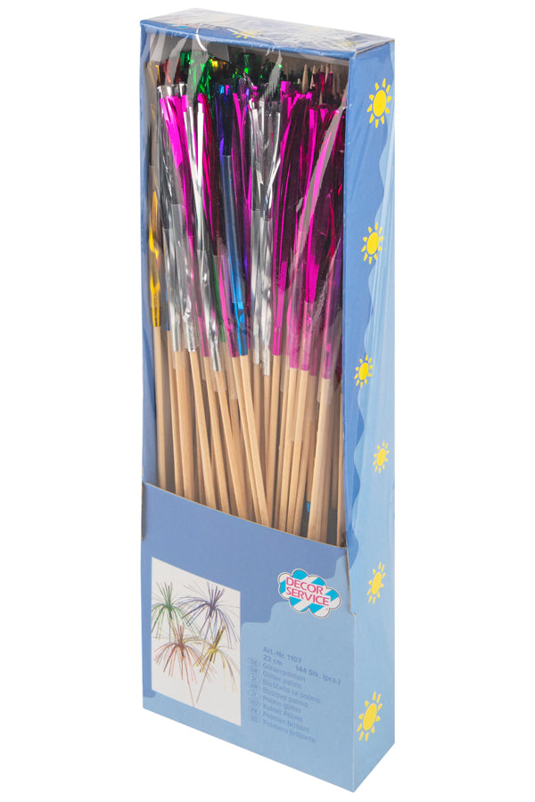 Glitzerpalmen, 22cm, 144 Stk.