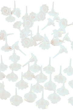 Halter für Geburtstagskerzen, weiß, 2cm, 144 Stk.