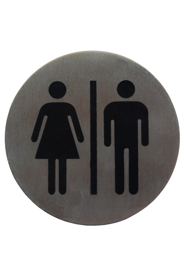 Hinweisschild "Damen/Herren" aus Edelstahl, Ø75cm, 1 Stk_1