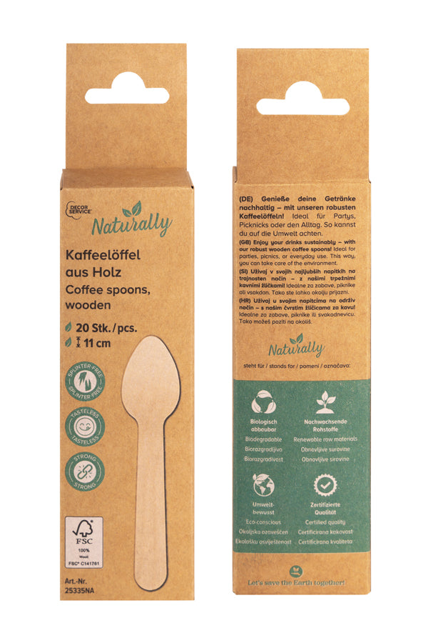 Kaffeelöffel aus Holz, 11cm, 20 Stk_3