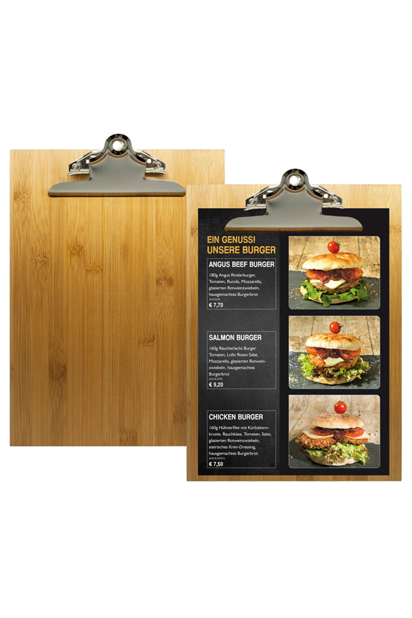 Klemmbrett aus Bambus, A4, 1 Stk.