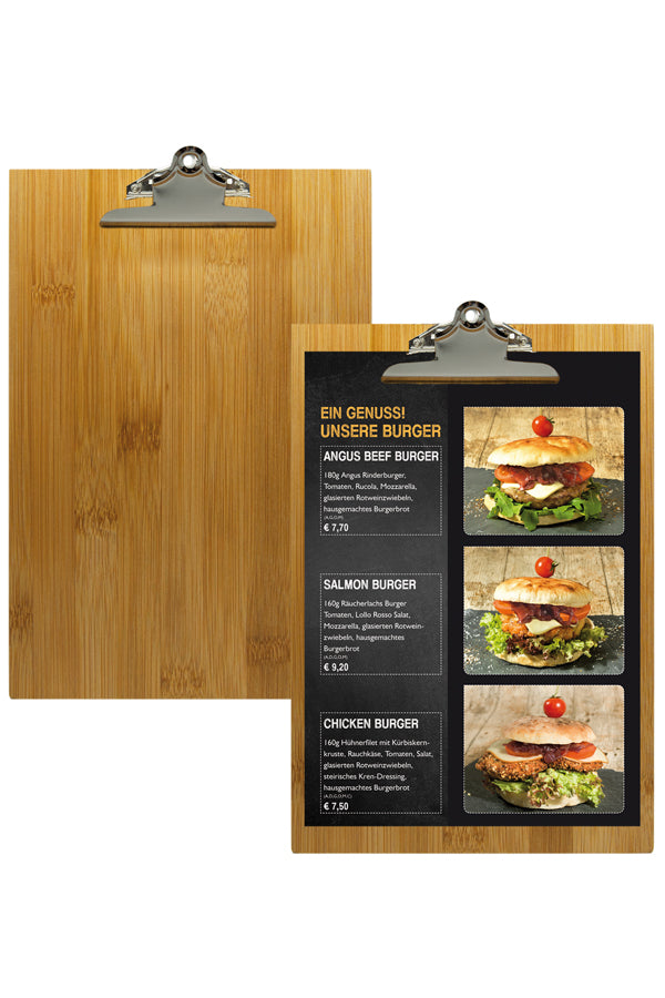 Klemmbrett aus Bambus, A5, 1 Stk.